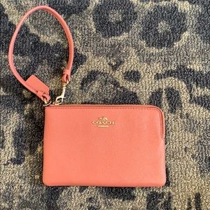 Coach Pink Sparkle Wristlet